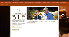 Desktop Screenshot of domaine-de-bile.com